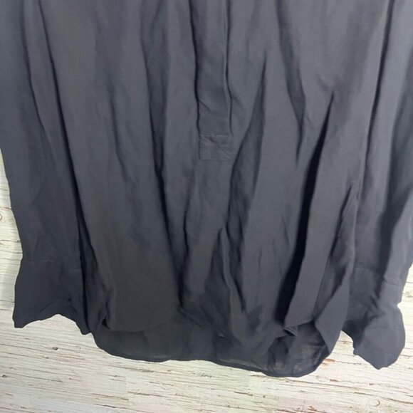 J. Crew Black 3/4 Sleeve Relaxed Blouse size 2 - Picture 4 of 9